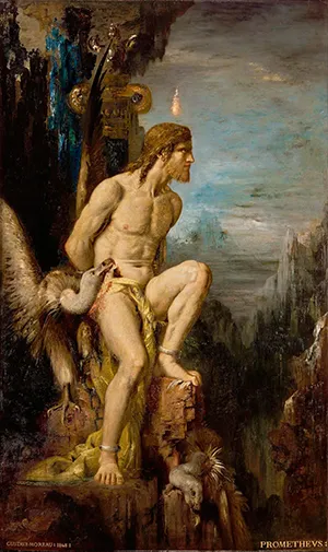 Martírio de Prometeu, por Gustave Moreau