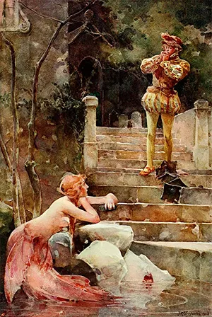 A Sereia de Zennor - Arte de John Reinhard Weguelin A Sereia de Zennor - Arte de John Reinhard Weguelin
