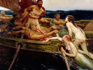 Ulisses e as Sereias - Arte de Herbert James Draper Ulisses e as Sereias - Arte de Herbert James Draper