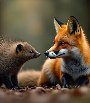 A Raposa e o Porco-Espinho - Fábulas de Esopo