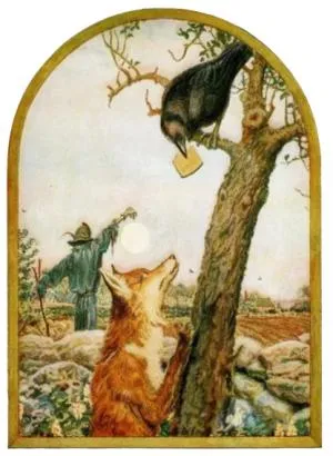 A Raposa e o Corvo - Fábulas de Esopo