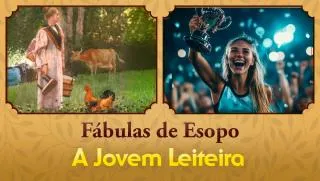 A Jovem Leiteira - Fábulas de Esopo