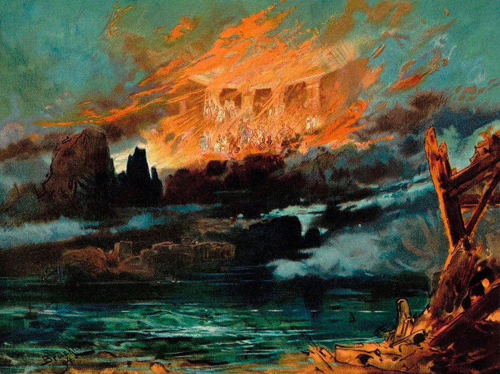 Imagem: Crepúsculo dos Deuses, por Max Brucker 