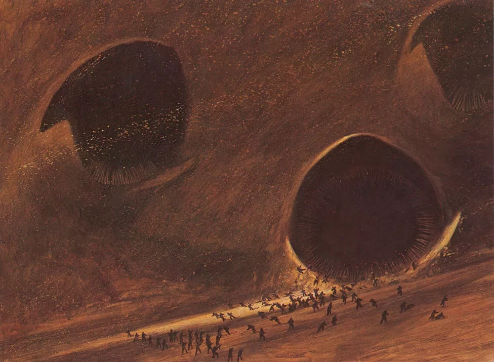 Imagem: Arte de John Schoenherr - Duna