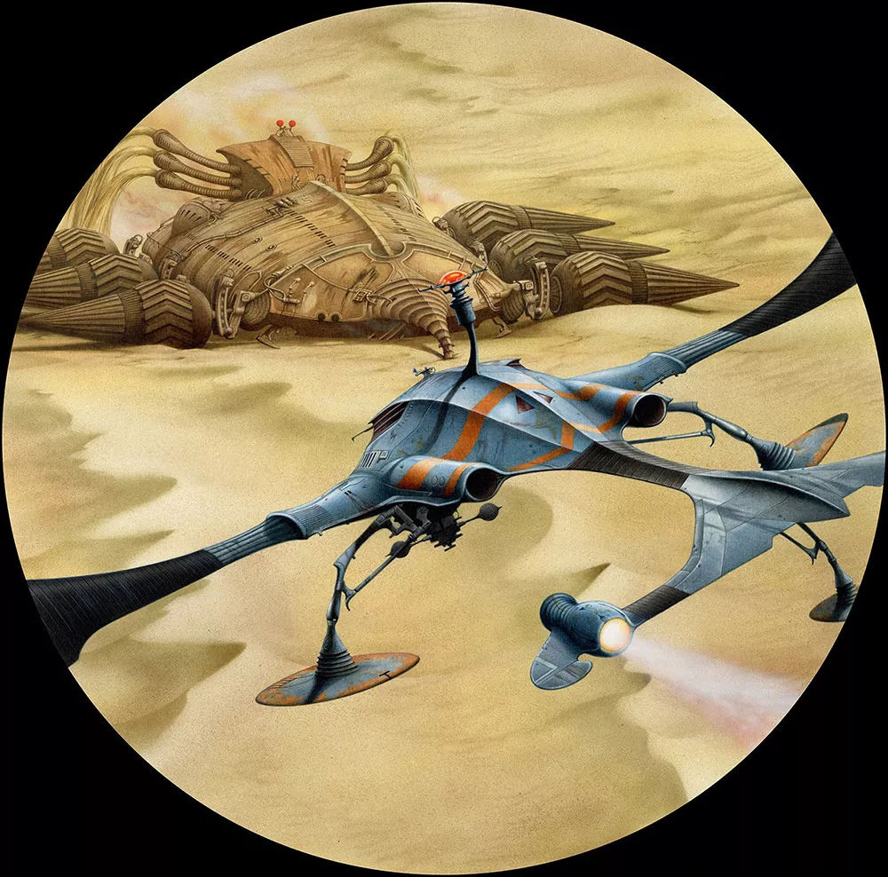 Imagem: Arte de Rodney Matthews - Duna