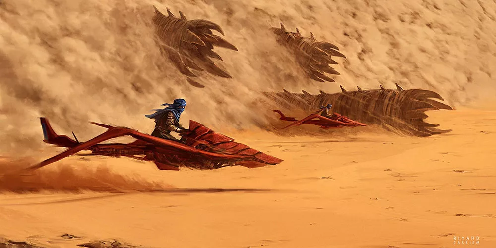 Imagem: Arte de Riyahd Cassiem - Duna