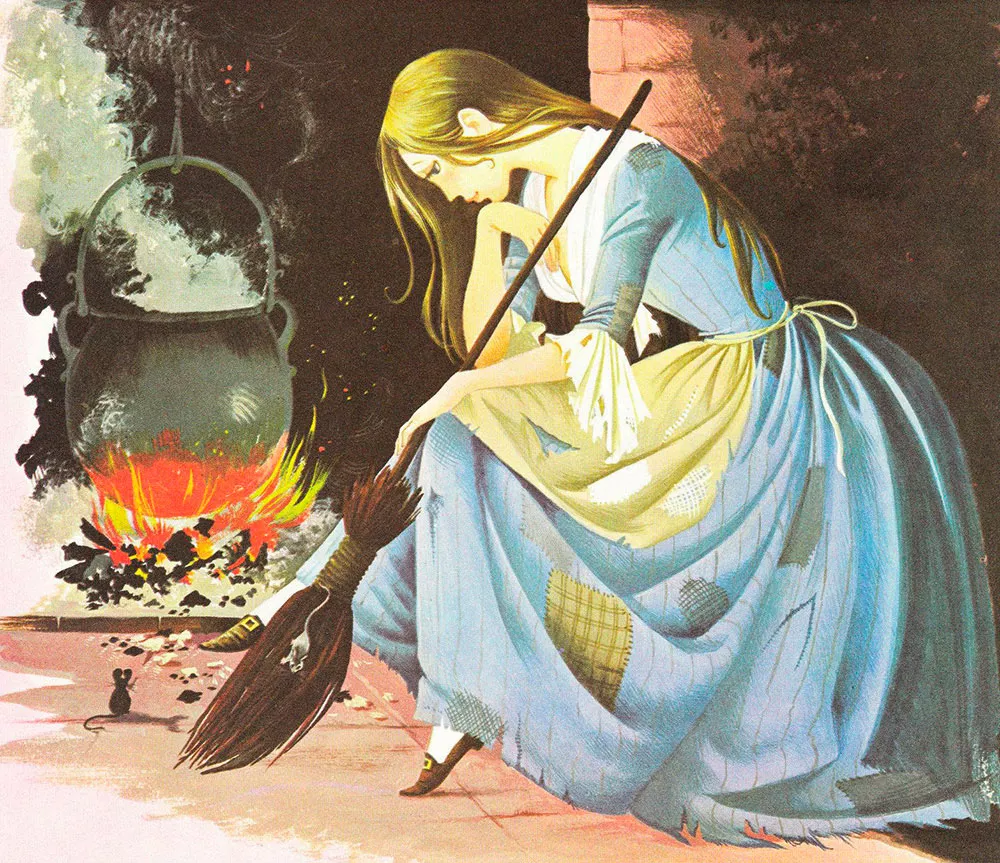 Imagem: Cinderela - Arte de Janet e Anne Grahame Johnstone