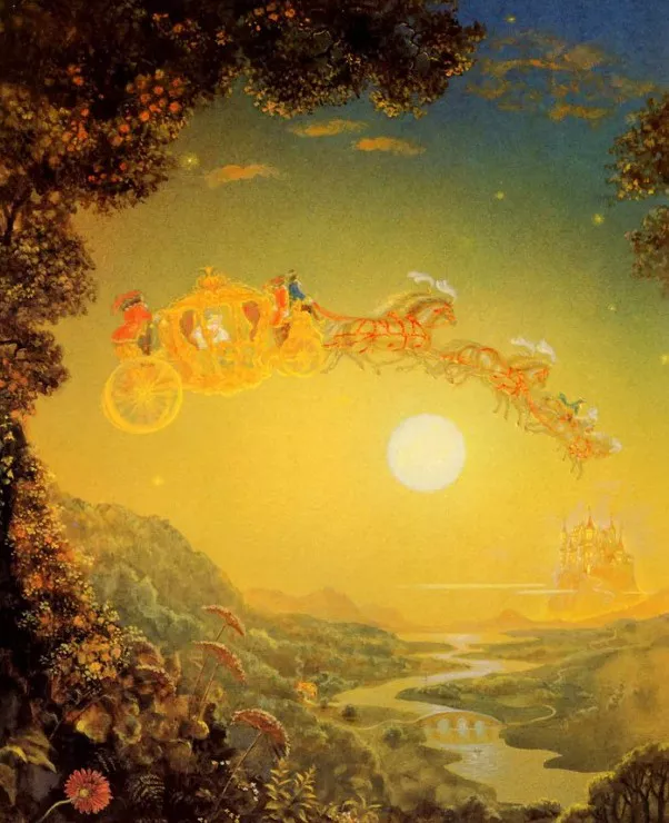 Imagem: Cinderela - Arte de Kinuko Y. Craft