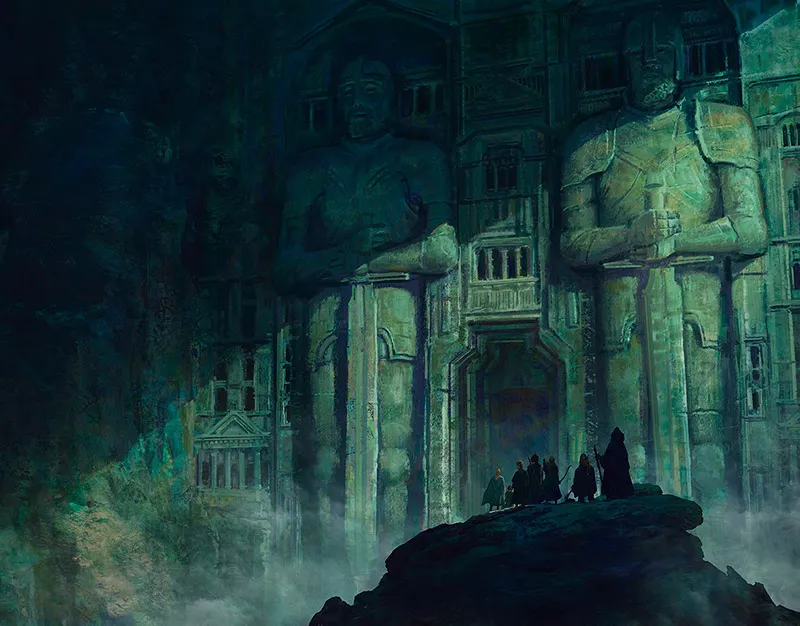 Minas de Moria - Ilustração de Marc Simonetti