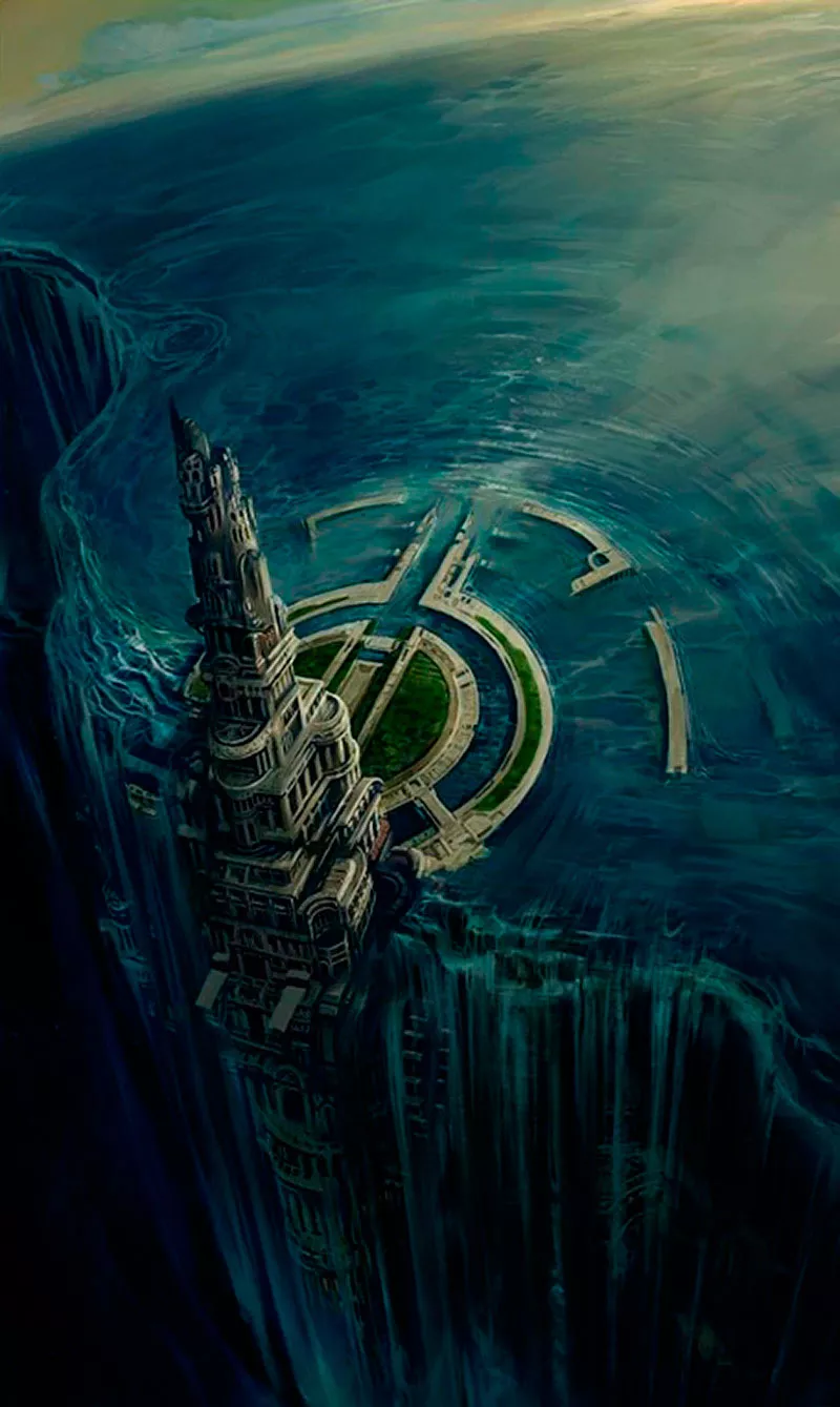 Fortaleza da Cascata - Ilustração de Joshua James Shaw
