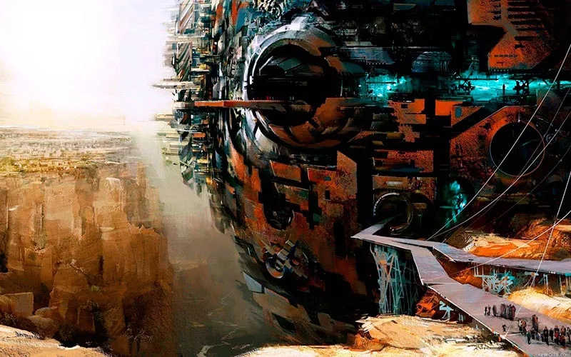 Cybercity - Ilustração de Daniel Dociu