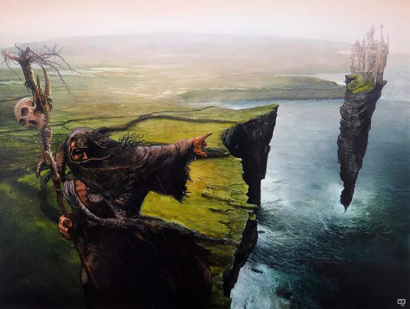 O Feiticeiro - Ilustração de John Howe