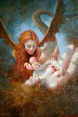 Lilith e Eva - Pintura de Yuri Klapouh