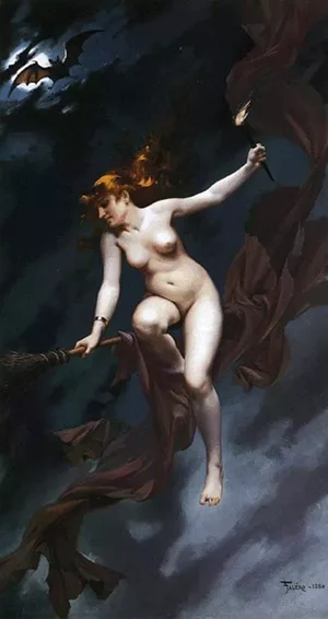 O Sabbat as bruxas, por Luis Ricardo Falero