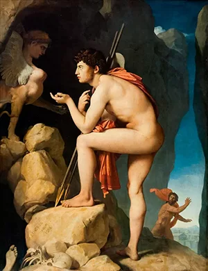 Édipo e a Esfinge, por Jean-Auguste Dominique Ingres