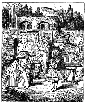 Rainha de Copas, por John Tenniel (Alice no País das Maravilhas)