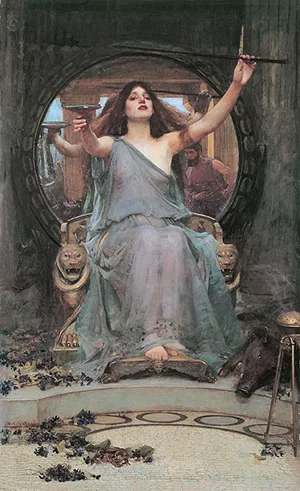 Circe Oferece a Taça para Ulisses, por John William Waterhouse