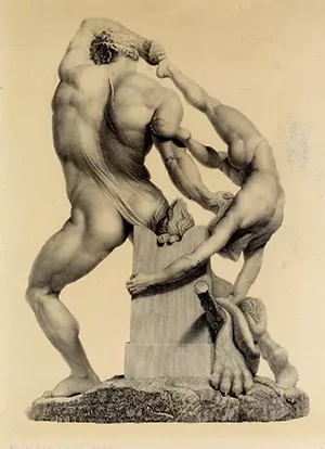 Hércules e Lichas, por Otto Binx