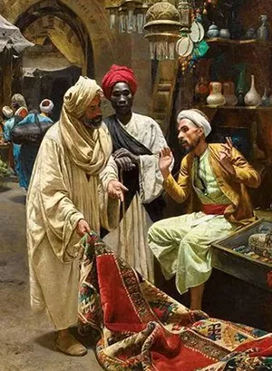 vendedor de carpete arabe
