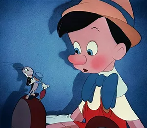 Pinóquio e Grilo Falante - Walt Disney