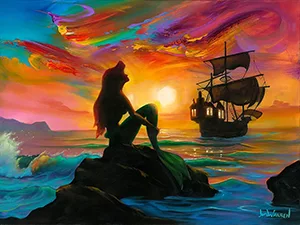 Ariel e o Navio - Arte de Jim Warren