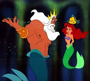 Ariel e o Rei Tritão - Walt Disney