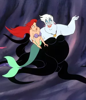Pequena Sereia e Ursula - Walt Disney