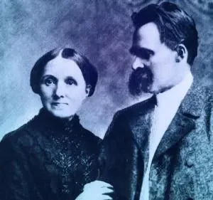 Friedrich Nietzsche e sua mãe Franziska (1890)