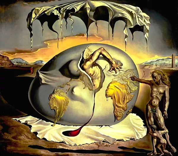 Criança Geopolítica Observando o Nascimento do Homem Novo - Salvador Dalí