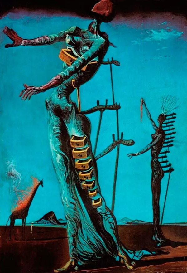 Girafa em Chamas - Salvador Dalí