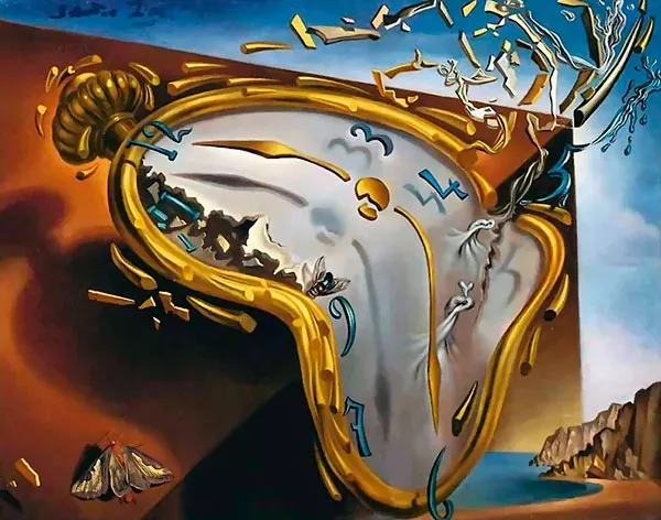 Relógio Mole no Momento da Primeira Explosão - Salvador Dalí
