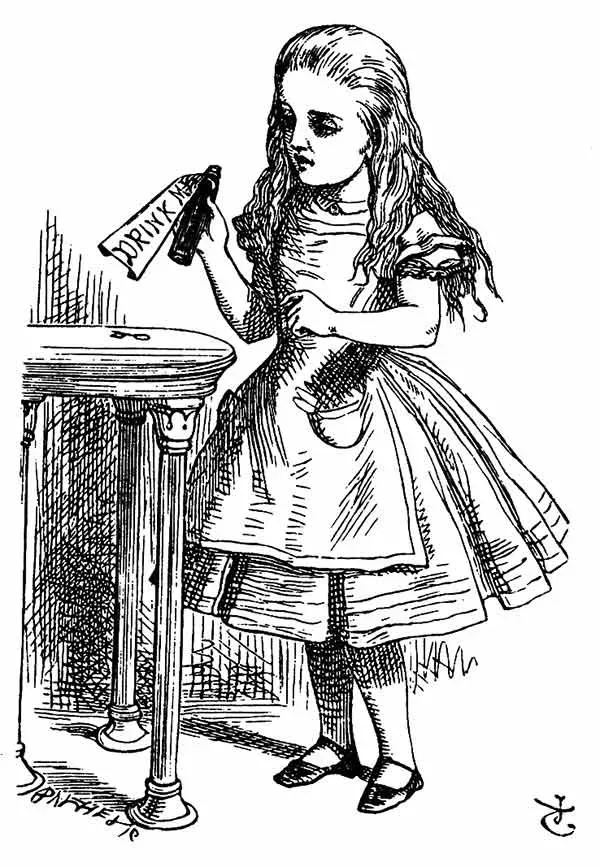 Beba-me - Alice no País das Maravilhas - John Tenniel