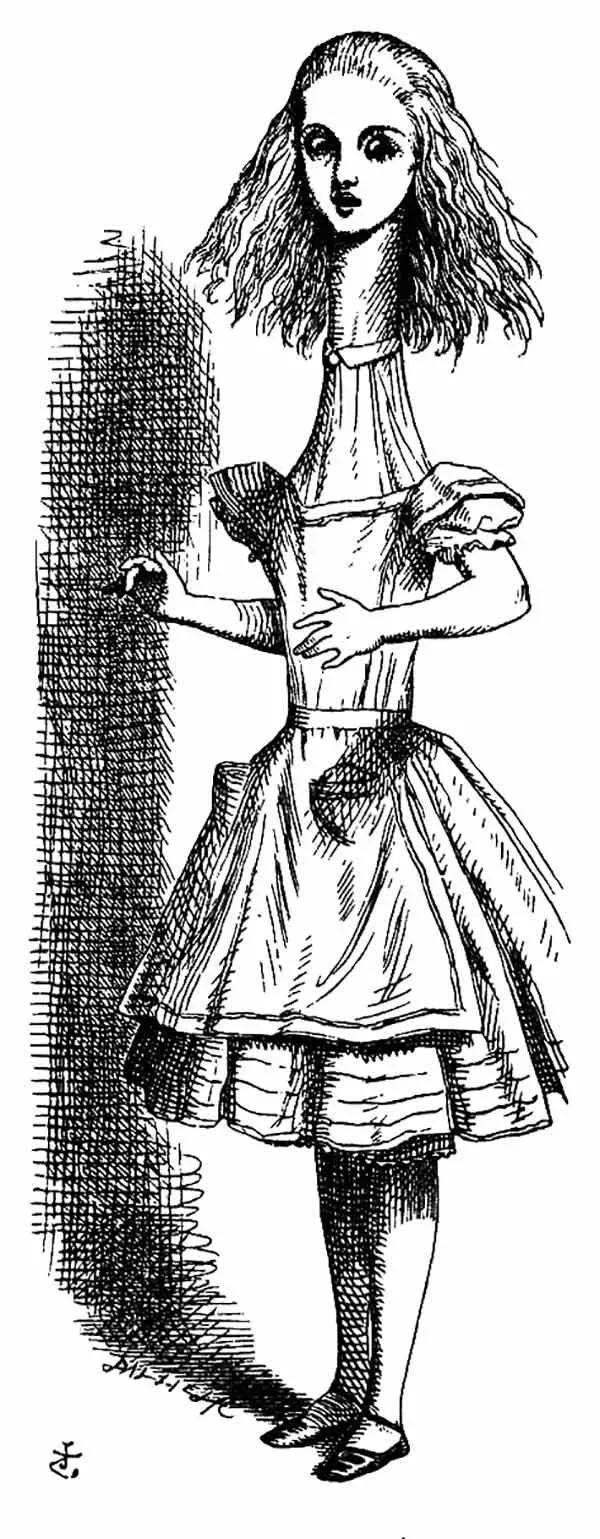 Alice Gigante - Alice no País das Maravilhas - John Tenniel