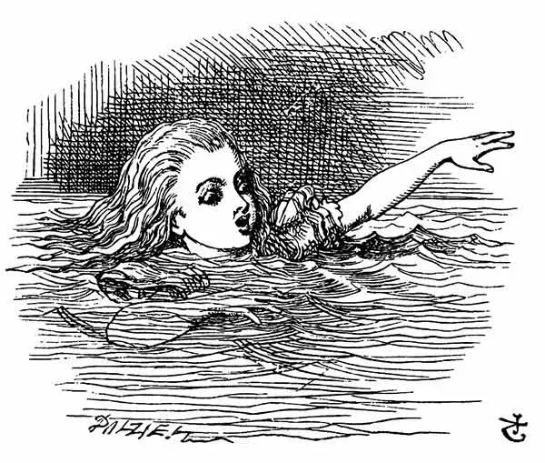 Mar de Lágrimas - Alice no País das Maravilhas - John Tenniel