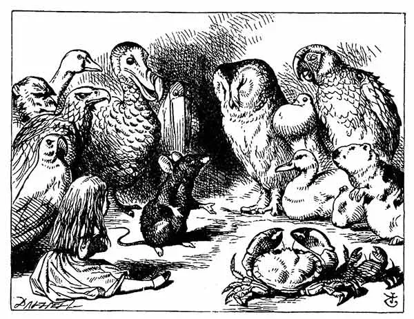 A História do Camundongo - Alice no País das Maravilhas - John Tenniel