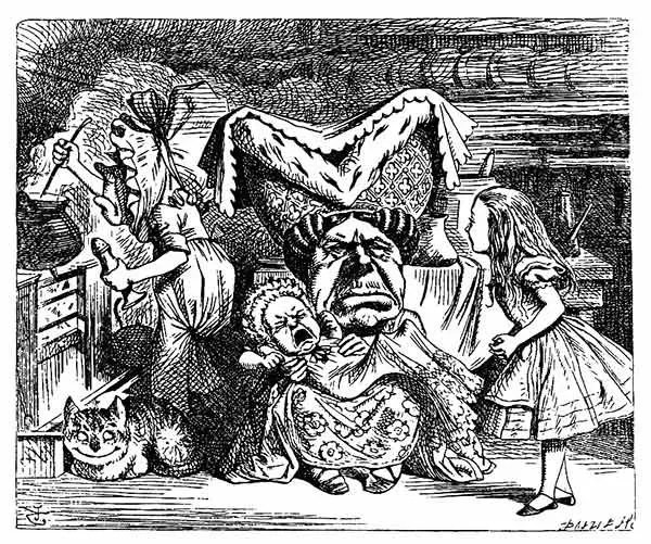 Duquesa Feia - Alice no País das Maravilhas - John Tenniel