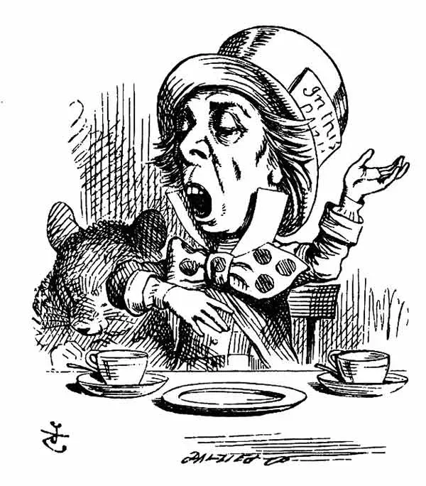 Chapeleiro Louco - Alice no País das Maravilhas - John Tenniel