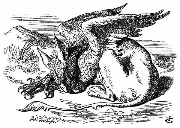 Grifo - Alice no País das Maravilhas - John Tenniel