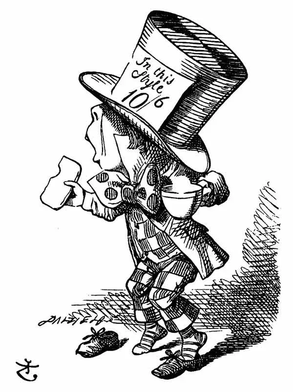 Chapeleiro Louco - Alice no País das Maravilhas - John Tenniel