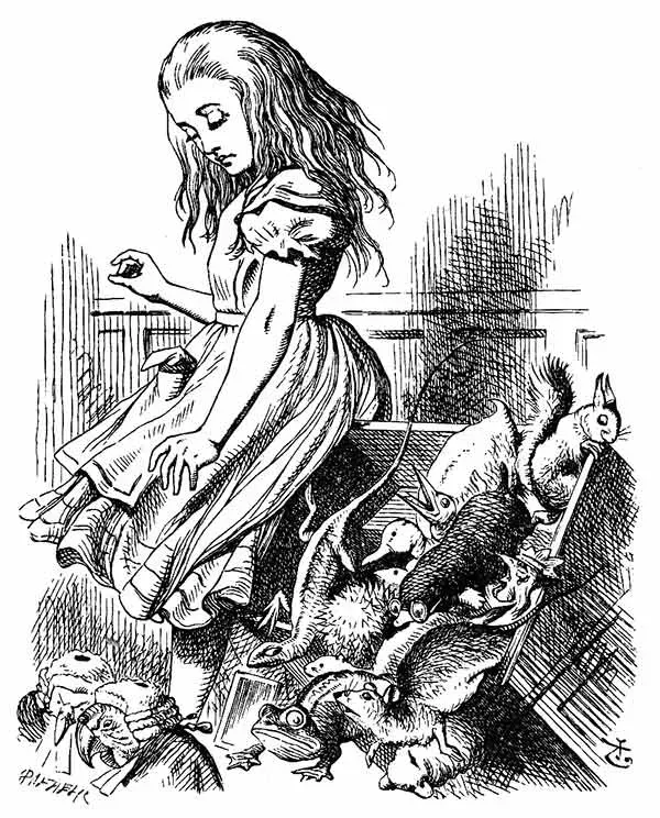 Alice no Tribunal - Alice no País das Maravilhas - John Tenniel