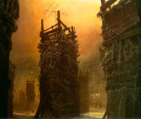 25 zdzislaw beksinski arte sombria pinturas 140