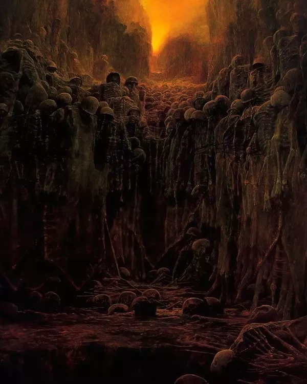 6 zdzislaw beksinski arte sombria pinturas 6