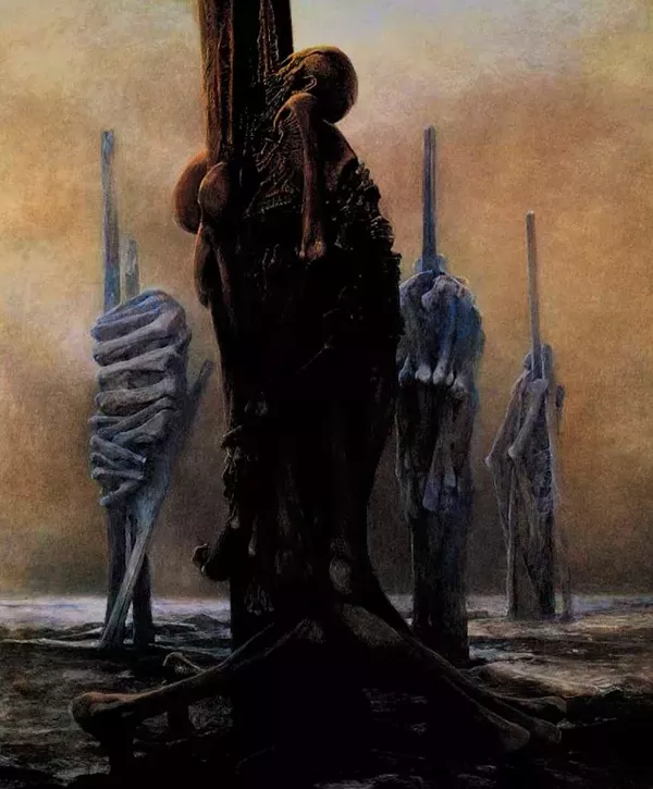 27 zdzislaw beksinski arte sombria pinturas 180