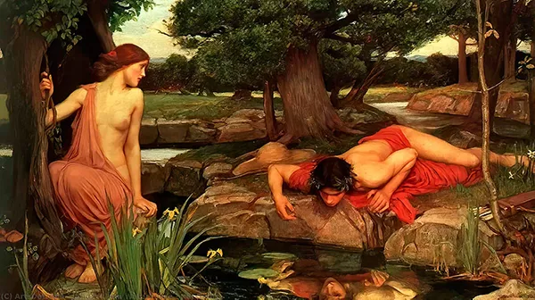 Narciso, arte de John William Waterhouse