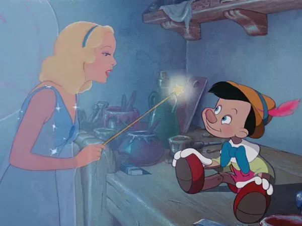 Pinoquio e Fada Azul - Walt Disney