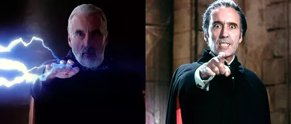 conde dookan count dooku dracula christopher lee star wars nomes