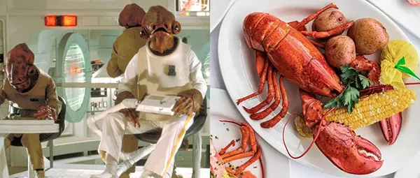 mon calamari frutos do mar star wars nomes
