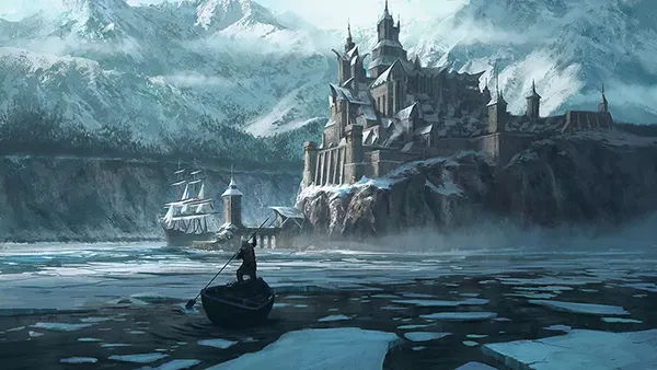 Castelo no Gelo - Ilustração de Klaus Pillon