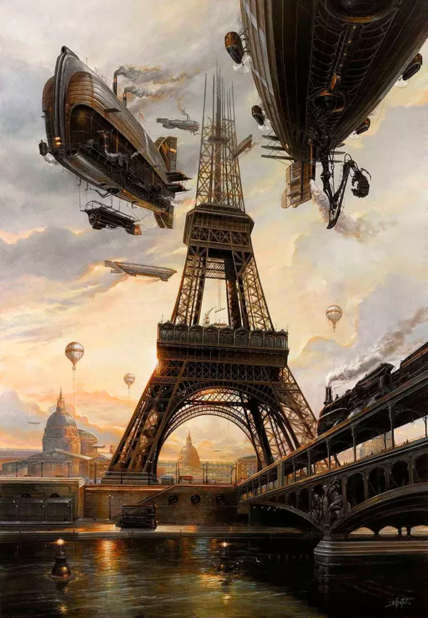 Paris Steampunk - Ilustração de Didier Graffet
