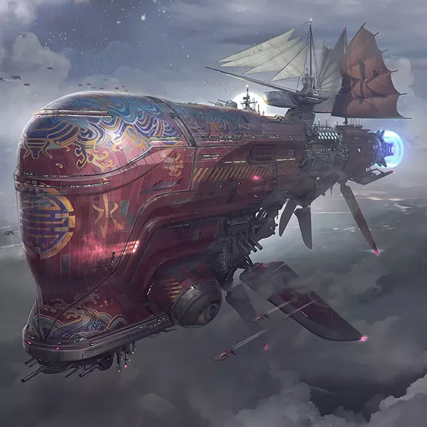 Extravagância Espacial - Ilustração de Fred Augis